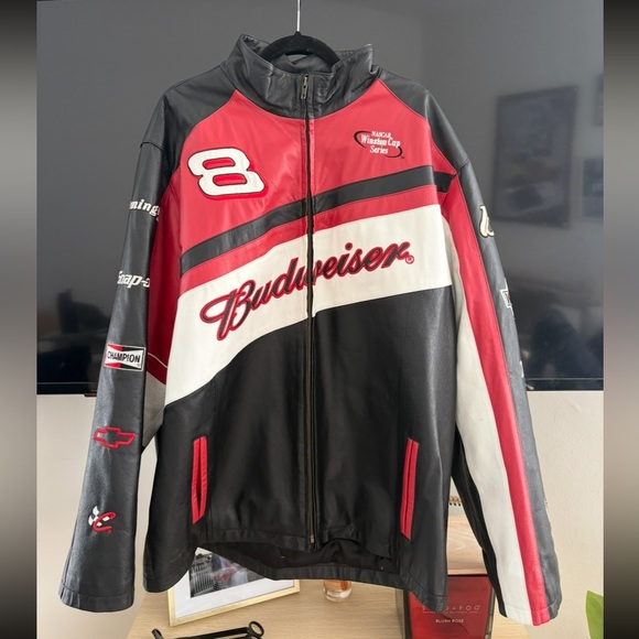 Budweiser Racing Leather Jacket - Picture 1 of 6